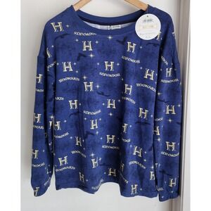 NWT Harry Potter Set‎ of 2 Top + Pants Women's S Blue Soft Cozy Hogwarts